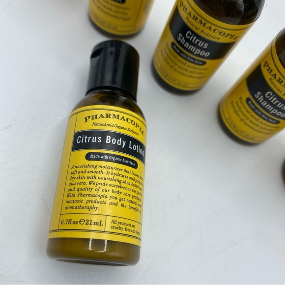 5 Pharmacopia Citrus Shampoo 0.75 Fl Oz Travel Bottle  Aloe Vera Aromatherapy - Picture 3 of 4